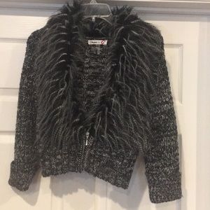 Umgee 3/4 sleeve 1/4 zip sweater